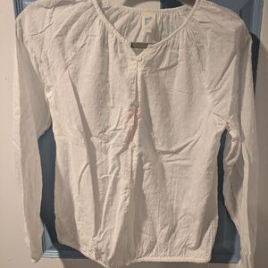 White Button-Up Blouse